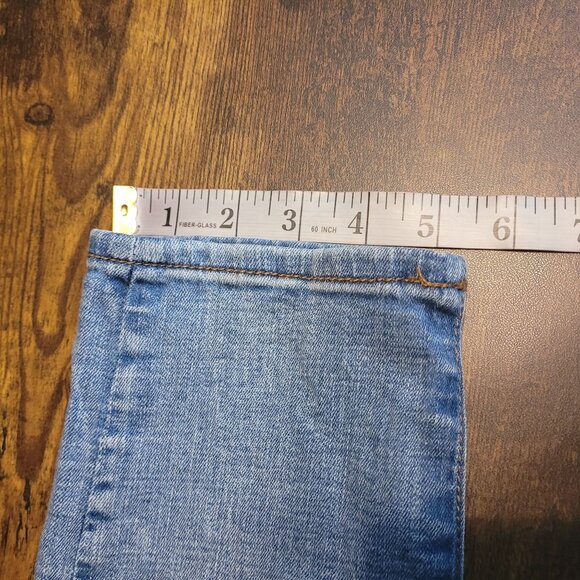 American Eagle Jeans 8 R Hi Rise Jegging Crop Medium Light Wash Stretch Denim - Picture 10 of 10